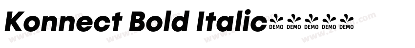 Konnect Bold Italic字字体转换